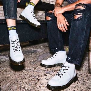 Dr. Martens Church Vintage White Monkey Boots Adult Unisex Men’s 10 Women’s 11